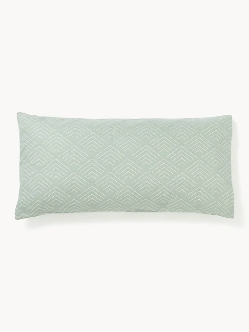 Fundas De Almohadas|Fundas Nórdicas>Westwing Collection Funda de almohada estampada de algodón Milano Verde salvia