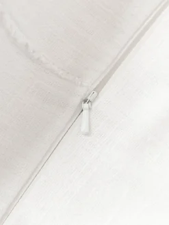 Cojines Decorativos|Mantas></noscript>Westwing Collection Funda de cojín artesanal con costura decorativa Terre Blanco