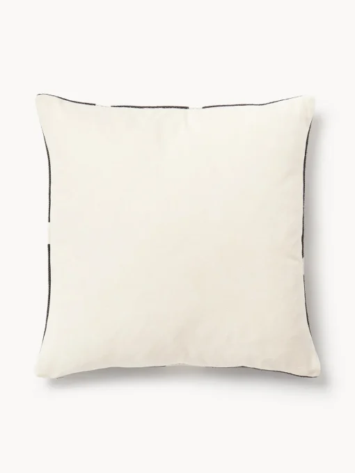 Clearance Funda de cojín artesanal con motivos geométricos Asta Mantas|Cojines Decorativos