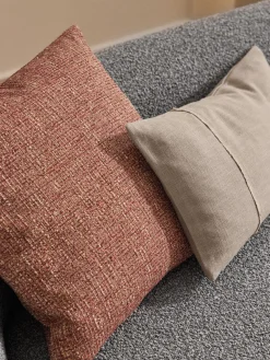 New Funda de cojín artesanal con costura decorativa Terre Mantas|Cojines Decorativos