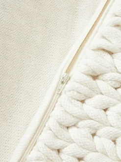 Cojines Decorativos|Cojines Decorativos></noscript>Westwing Collection Funda de cojín artesanal de punto grueso Adyna Blanco Off White