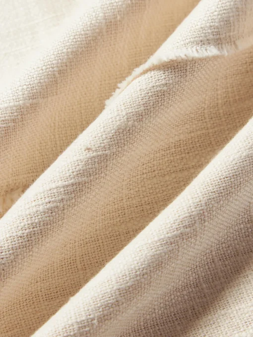 Cojines Decorativos|Cojines Decorativos>Westwing Collection Funda de cojín artesanal de algodón con costuras decorativas Terre Beige claro