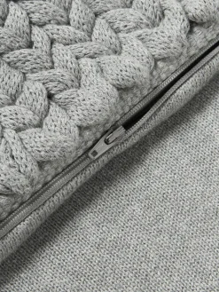 Sale Funda de cojín artesanal de punto grueso Adyna Cojines Decorativos|Mantas
