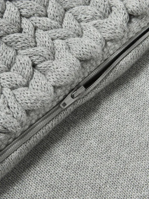 Sale Funda de cojín artesanal de punto grueso Adyna Cojines Decorativos|Mantas