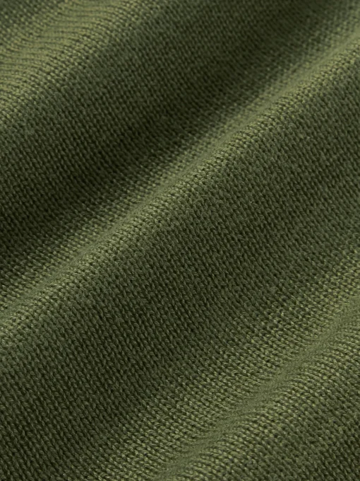 Cojines Decorativos|Mantas>Westwing Collection Funda de cojín artesanal de punto grueso Adyna Verde oscuro