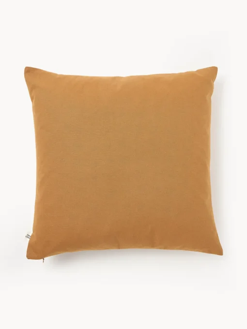 Cojines Decorativos|Mantas>Ferm Living Funda de cojín artesanal de algodón ecológico Jot Marrón, blanco