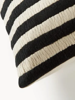 Cojines Decorativos|Mantas></noscript>Westwing Collection Funda de cojín artesanal Henry Negro, Off White