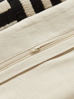 Cojines Decorativos|Mantas></noscript>Westwing Collection Funda de cojín artesanal Henry Negro, Off White