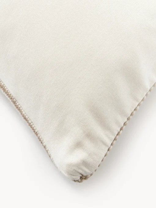 Mantas|Cojines Decorativos>Westwing Collection Funda de cojín artesanal Laine Beige claro, beige