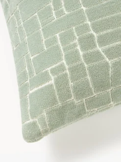Cojines Decorativos|Mantas></noscript>Westwing Collection Funda de cojín Belena Verde salvia, blanco