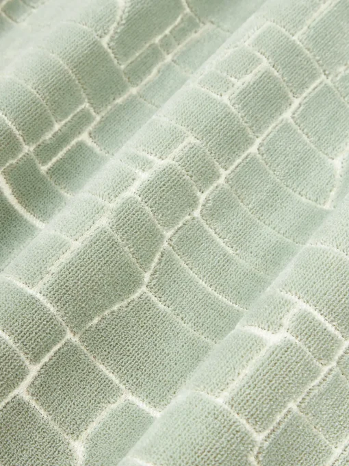 Cojines Decorativos|Mantas>Westwing Collection Funda de cojín Belena Verde salvia, blanco