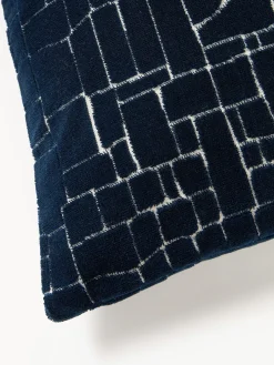 Cojines Decorativos|Mantas></noscript>Westwing Collection Funda de cojín Belena Azul oscuro, blanco