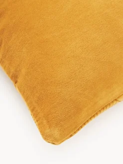 Cojines Decorativos|Mantas></noscript>Westwing Collection Funda de cojín bordada con estampado geométrico Verina Ocre