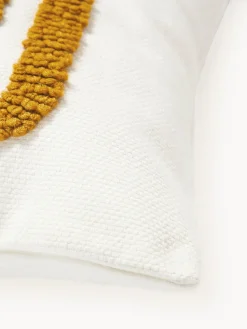 Mantas|Cojines Decorativos></noscript>Westwing Collection Funda de cojín bordada de algodón texturizada Vahid Ocre