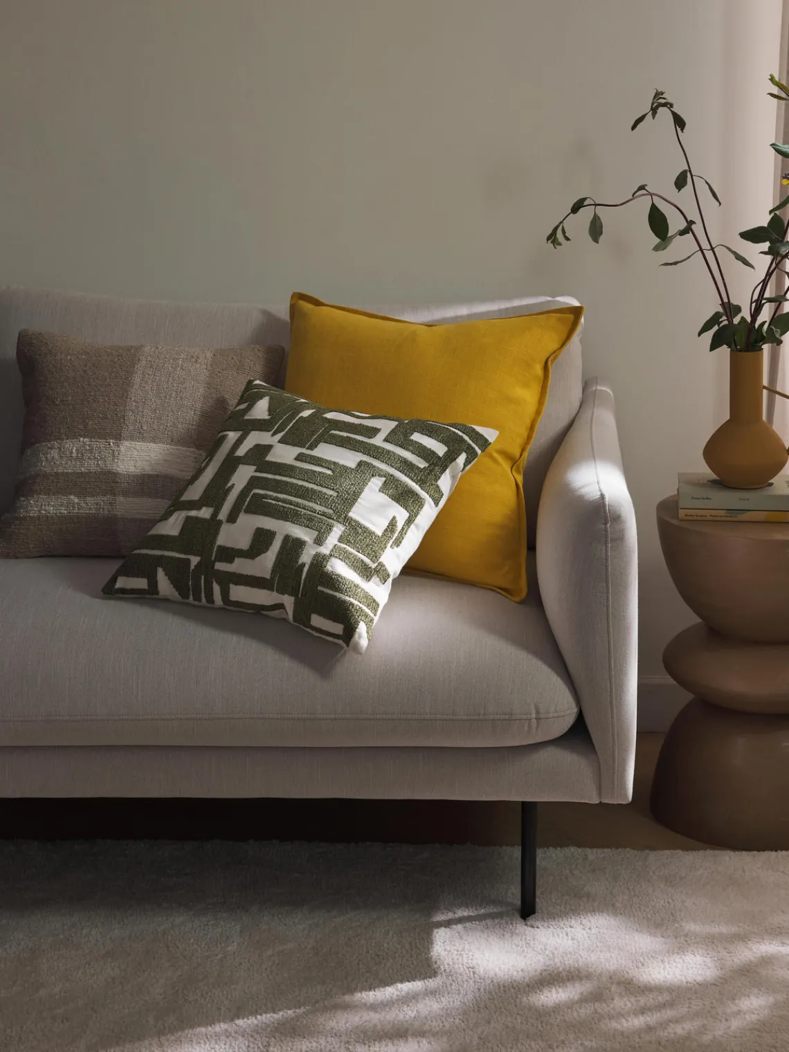 Best Funda de cojín bordada de chenilla Fran Mantas|Cojines Decorativos