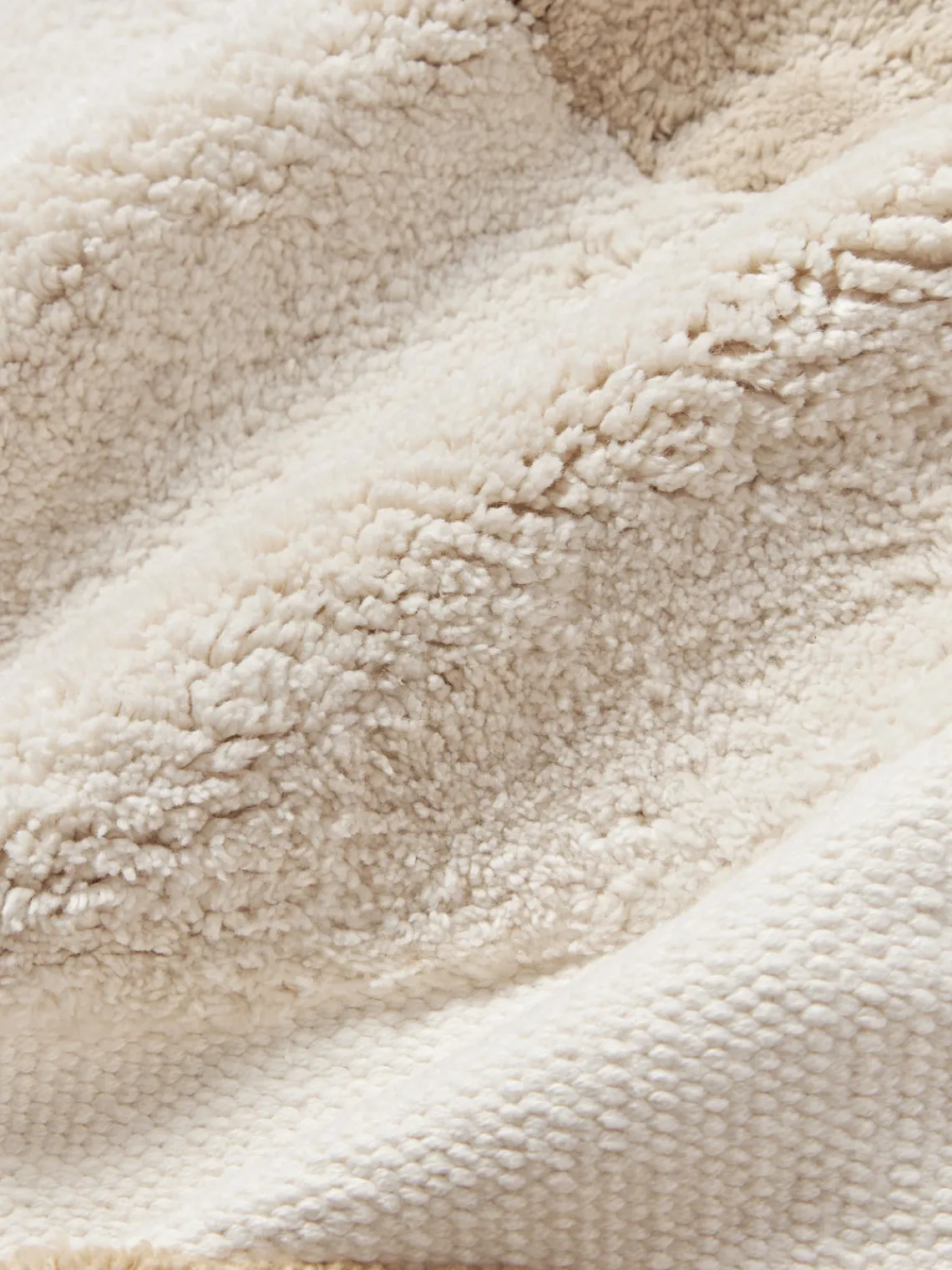 Cojines Decorativos|Mantas>Westwing Collection Funda de cojín capitoné con mechones decorativos Malu Tonos beige, blanco crema