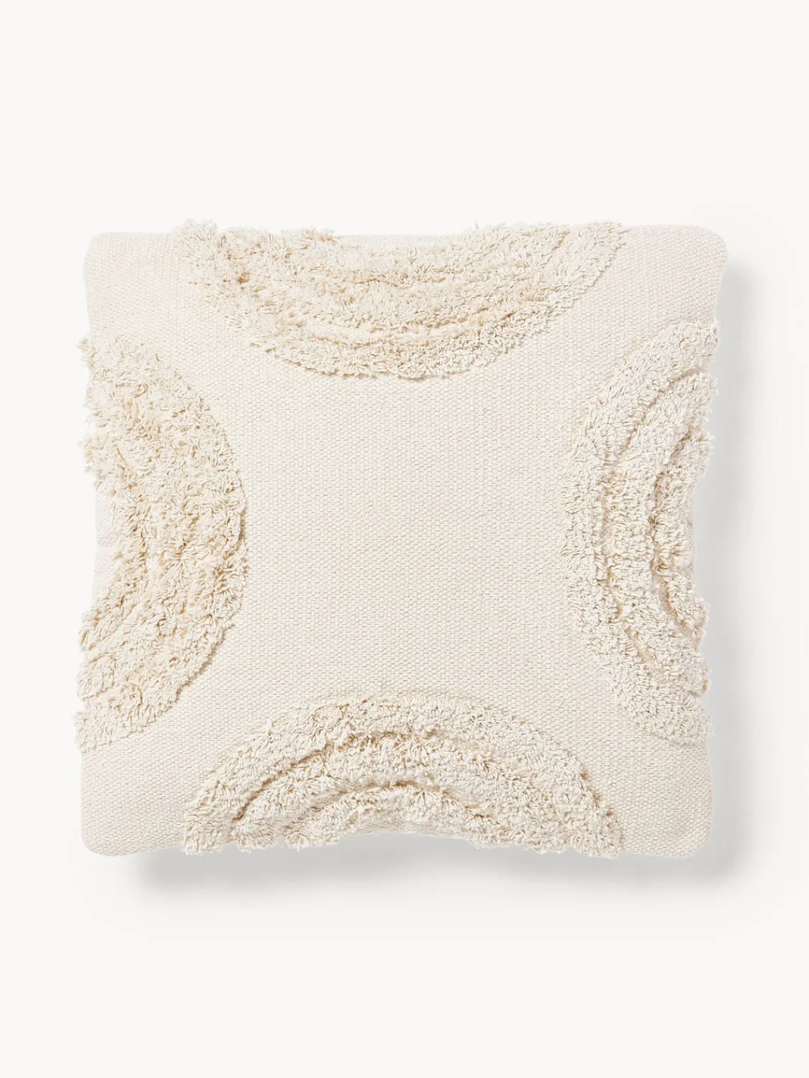 Hot Funda de cojín con adornos empenachados Yara Mantas|Cojines Decorativos