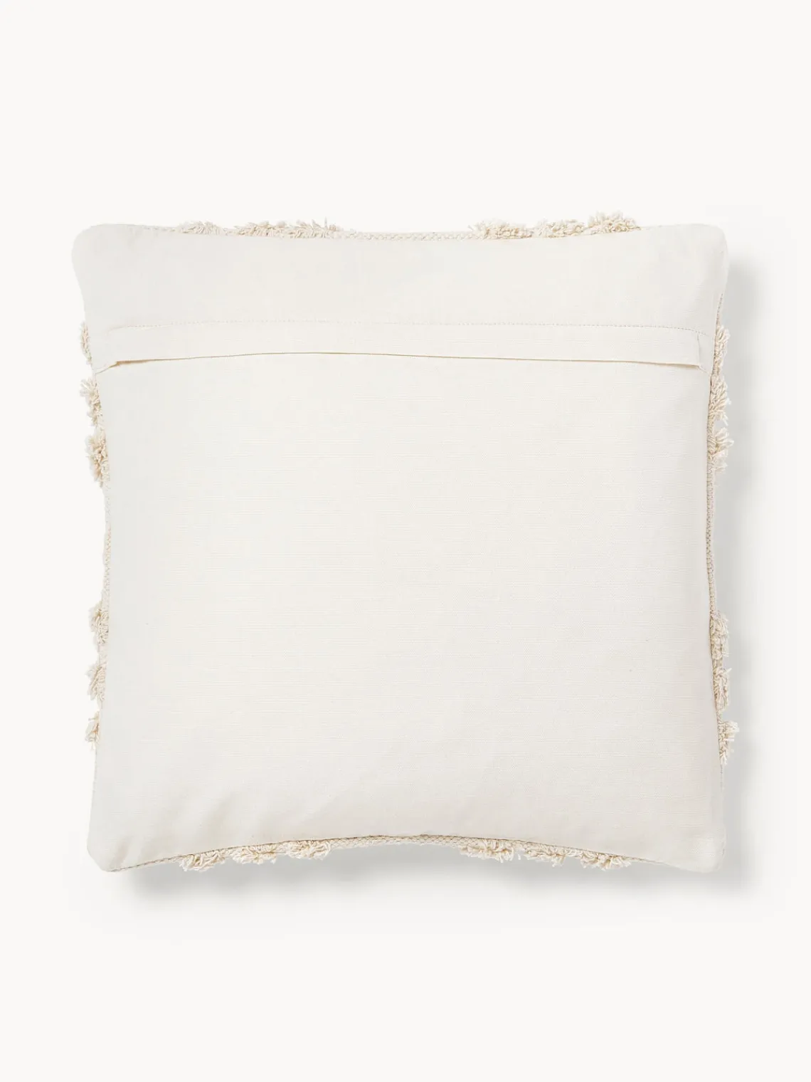 Hot Funda de cojín con adornos empenachados Yara Mantas|Cojines Decorativos