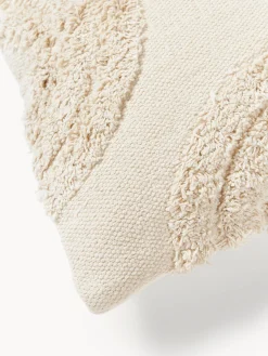 Hot Funda de cojín con adornos empenachados Yara Mantas|Cojines Decorativos