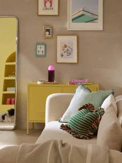 Mantas|Cojines Decorativos>Westwing Collection Funda de cojín con flecos Nikita Verde salvia