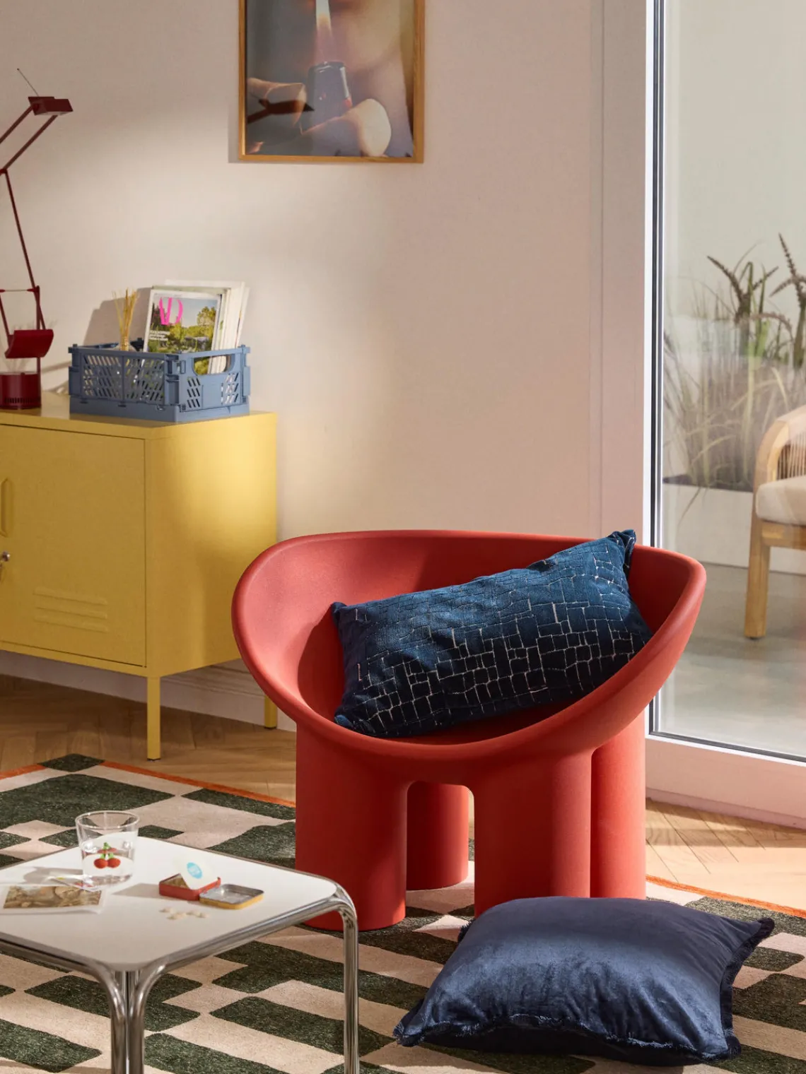 Mantas|Cojines Decorativos>Westwing Collection Funda de cojín con flecos Nikita Azul oscuro