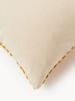 New Funda de cojín con inscripción bordada Whatever Mantas|Cojines Decorativos