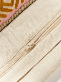 New Funda de cojín con inscripción bordada Whatever Mantas|Cojines Decorativos