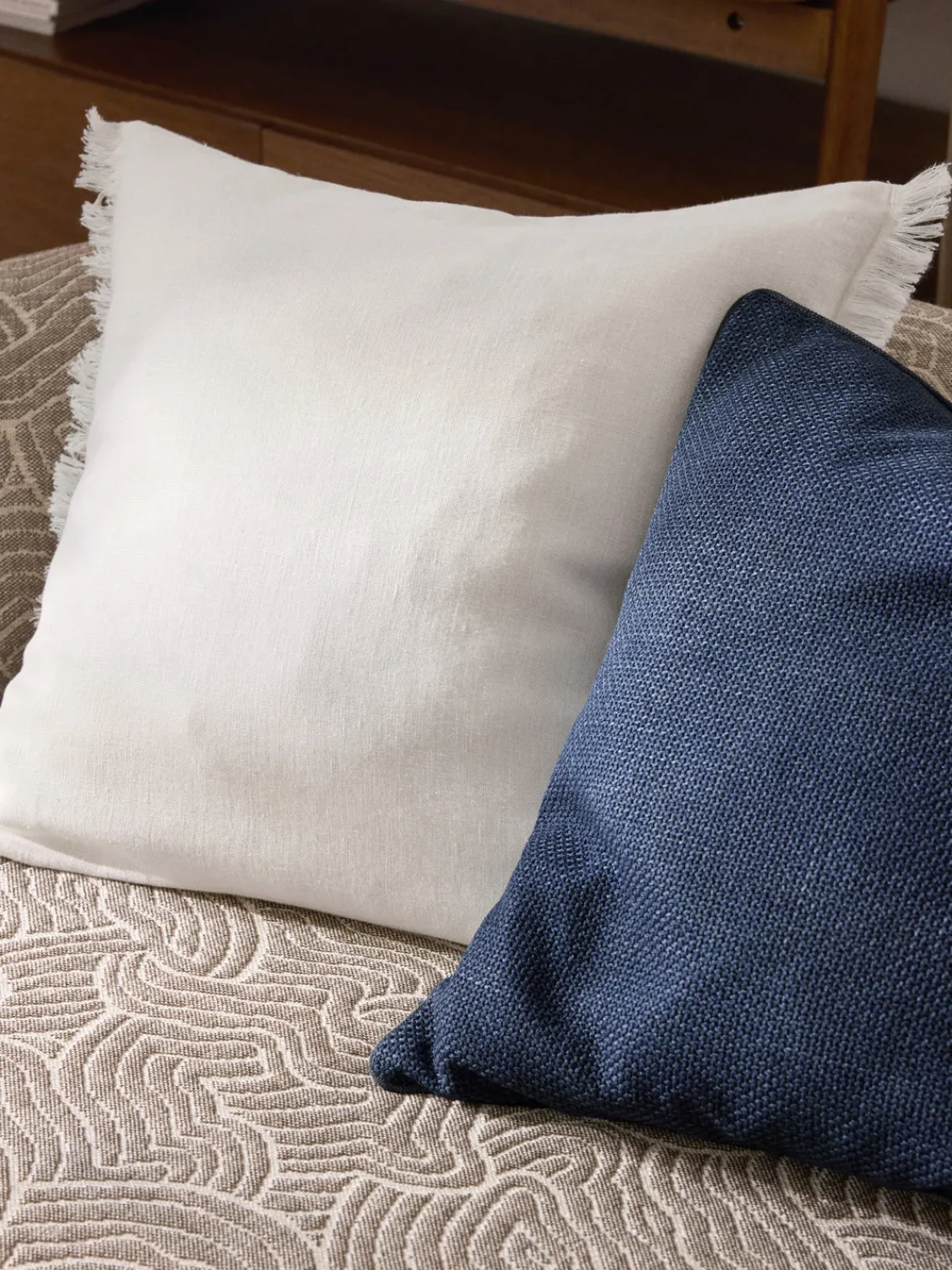 Online Funda de cojín con ribete Aya Cojines Decorativos|Cojines Decorativos