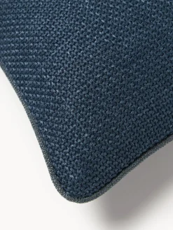 Cojines Decorativos|Mantas></noscript>Westwing Collection Funda de cojín con ribete Aya Azul oscuro