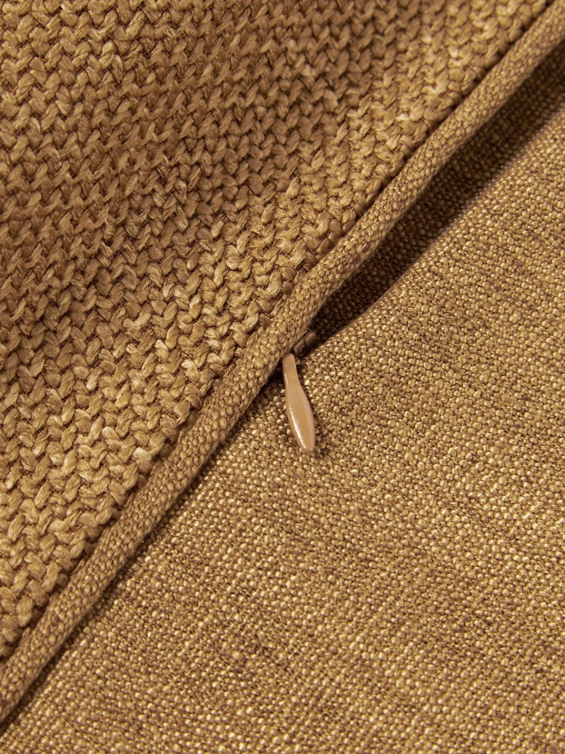 Mantas|Cojines Decorativos>Westwing Collection Funda de cojín con ribete Aya Amarillo mostaza