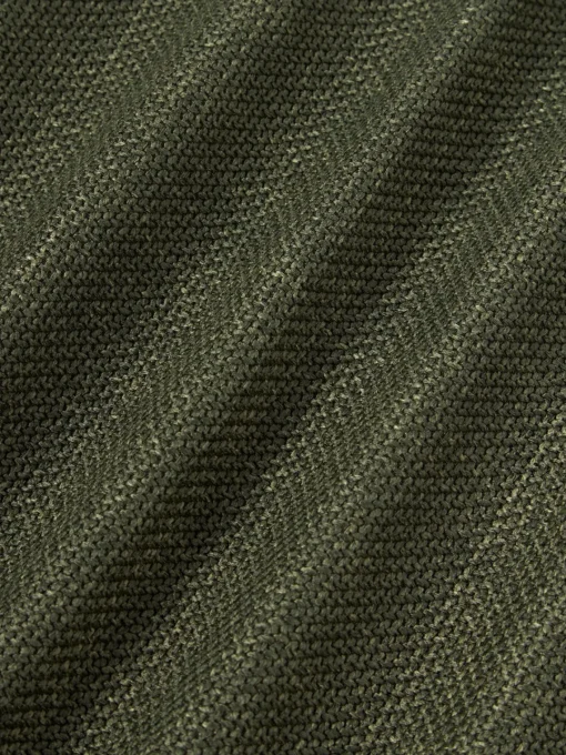 Cojines Decorativos|Mantas>Westwing Collection Funda de cojín con ribete Aya Verde oliva