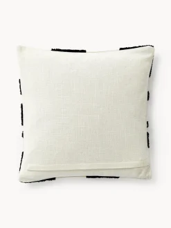 Cojines Decorativos|Mantas></noscript>Westwing Collection Funda de cojín con tejido a cuadros Scout Off White, negro