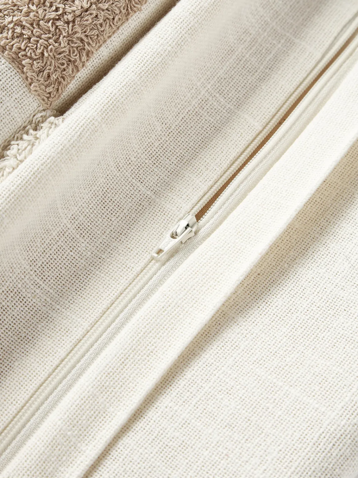 Mantas|Cojines Decorativos>Westwing Collection Funda de cojín con tejido a cuadros Scout Tonos beige