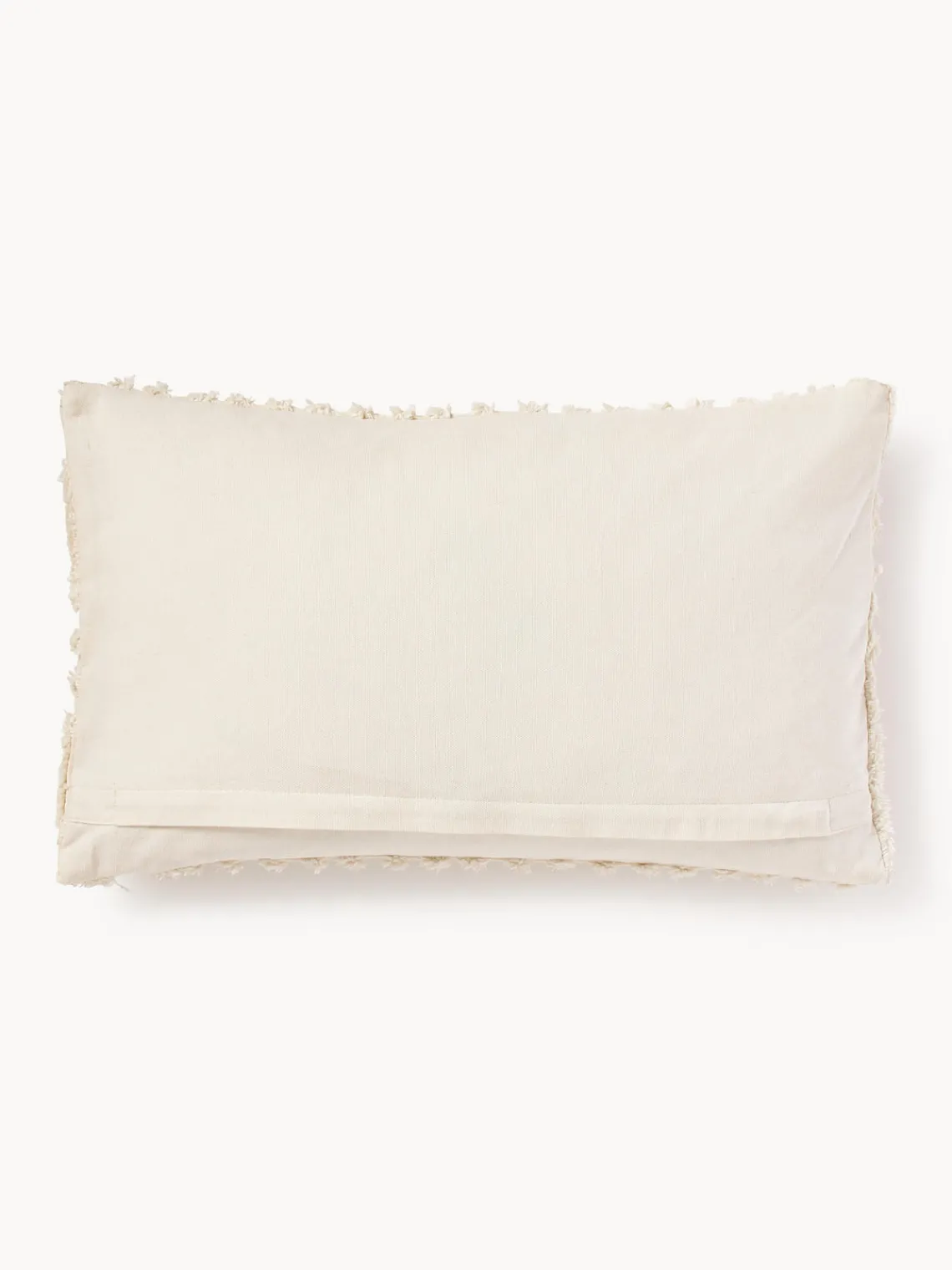 Mantas|Cojines Decorativos>Westwing Collection Funda de cojín de algodón Bell Blanco crema