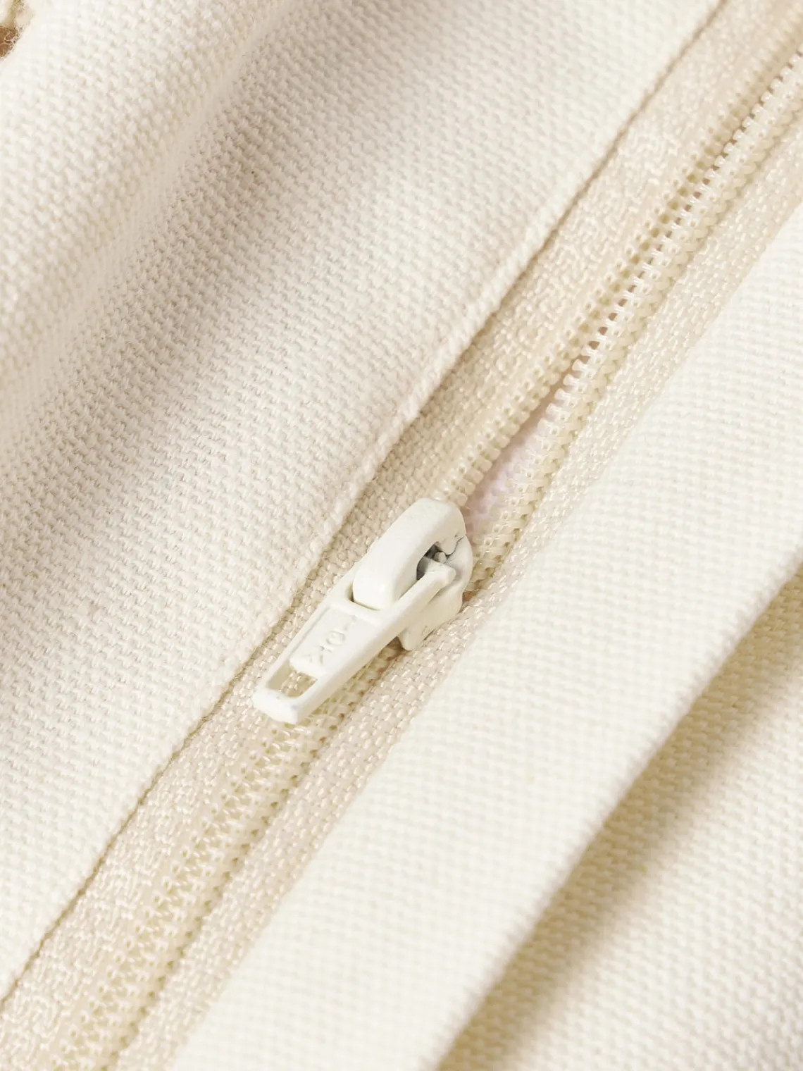 Mantas|Cojines Decorativos>Westwing Collection Funda de cojín de algodón Bell Blanco crema