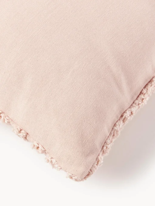 Cojines Decorativos|Mantas>Westwing Collection Funda de cojín de algodón Bell Rosa claro