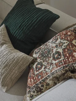 Cojines Decorativos|Cojines Decorativos></noscript>Westwing Collection Funda de cojín de algodón con plisado Artemis Beige