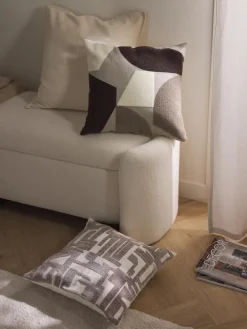 New Funda de cojín de algodón estampado abstracto Nomi Cojines Decorativos|Mantas