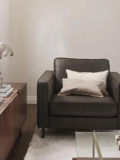 Mantas|Cojines Decorativos>Westwing Collection Funda de cojín de algodón Vicky Blanco crema