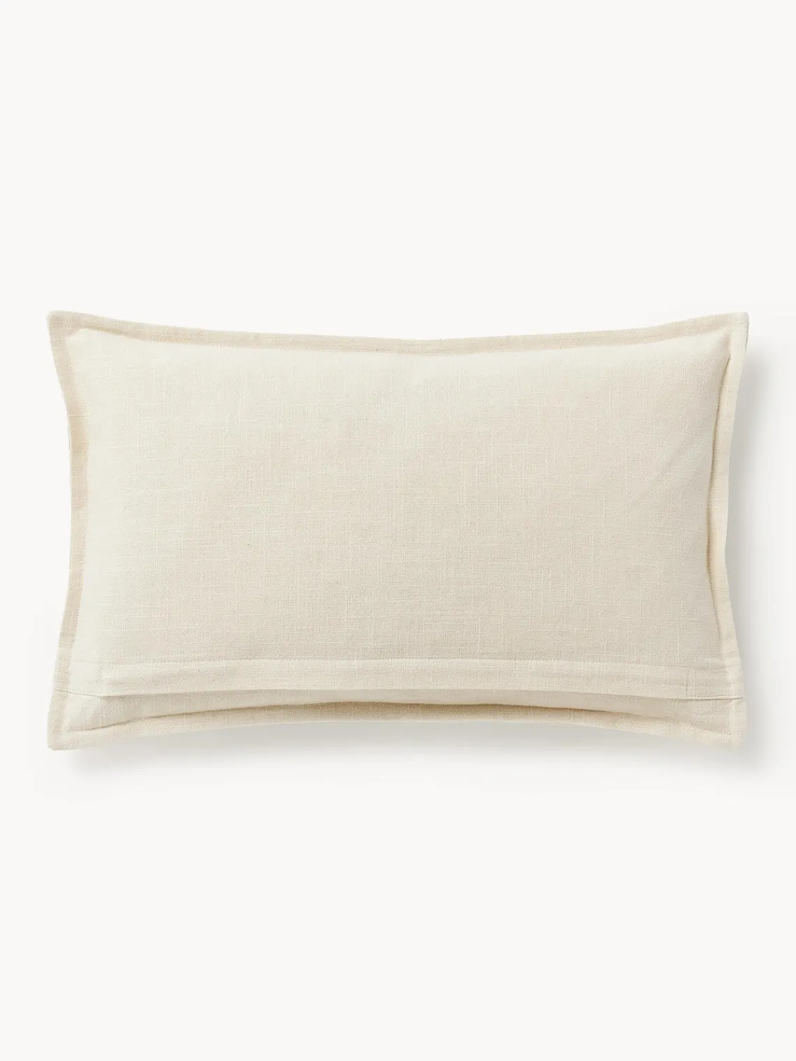 Mantas|Cojines Decorativos>Westwing Collection Funda de cojín de algodón Vicky Blanco crema