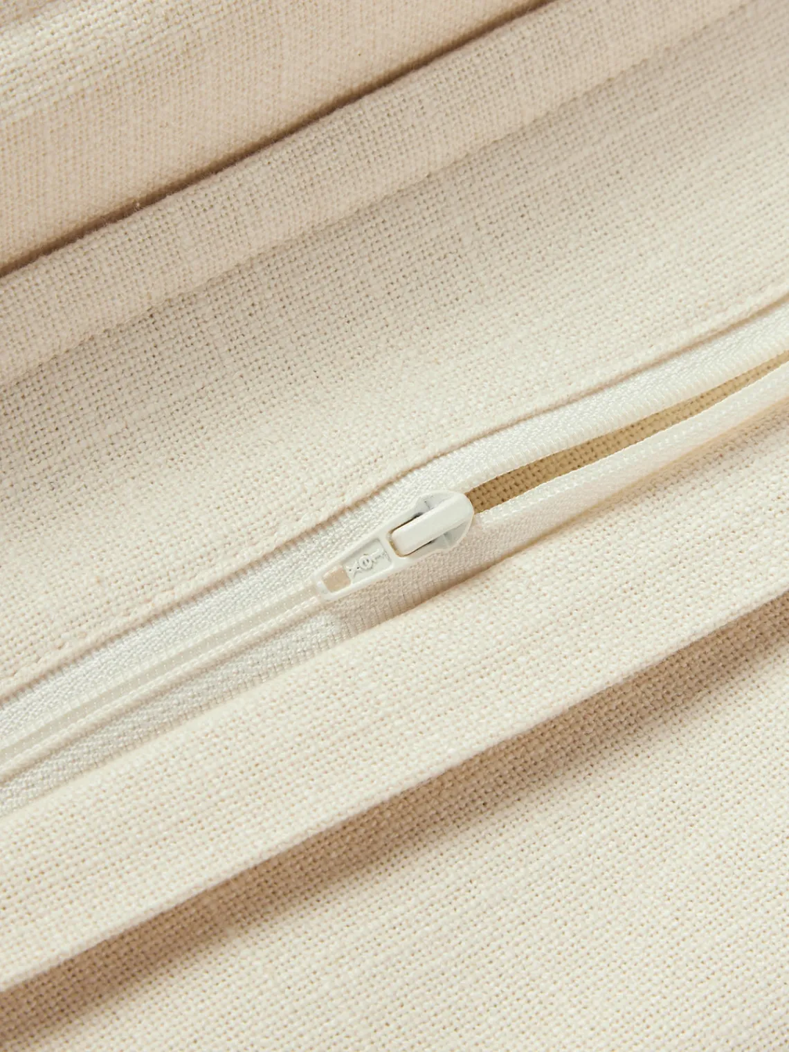 Mantas|Cojines Decorativos>Westwing Collection Funda de cojín de algodón Vicky Blanco crema