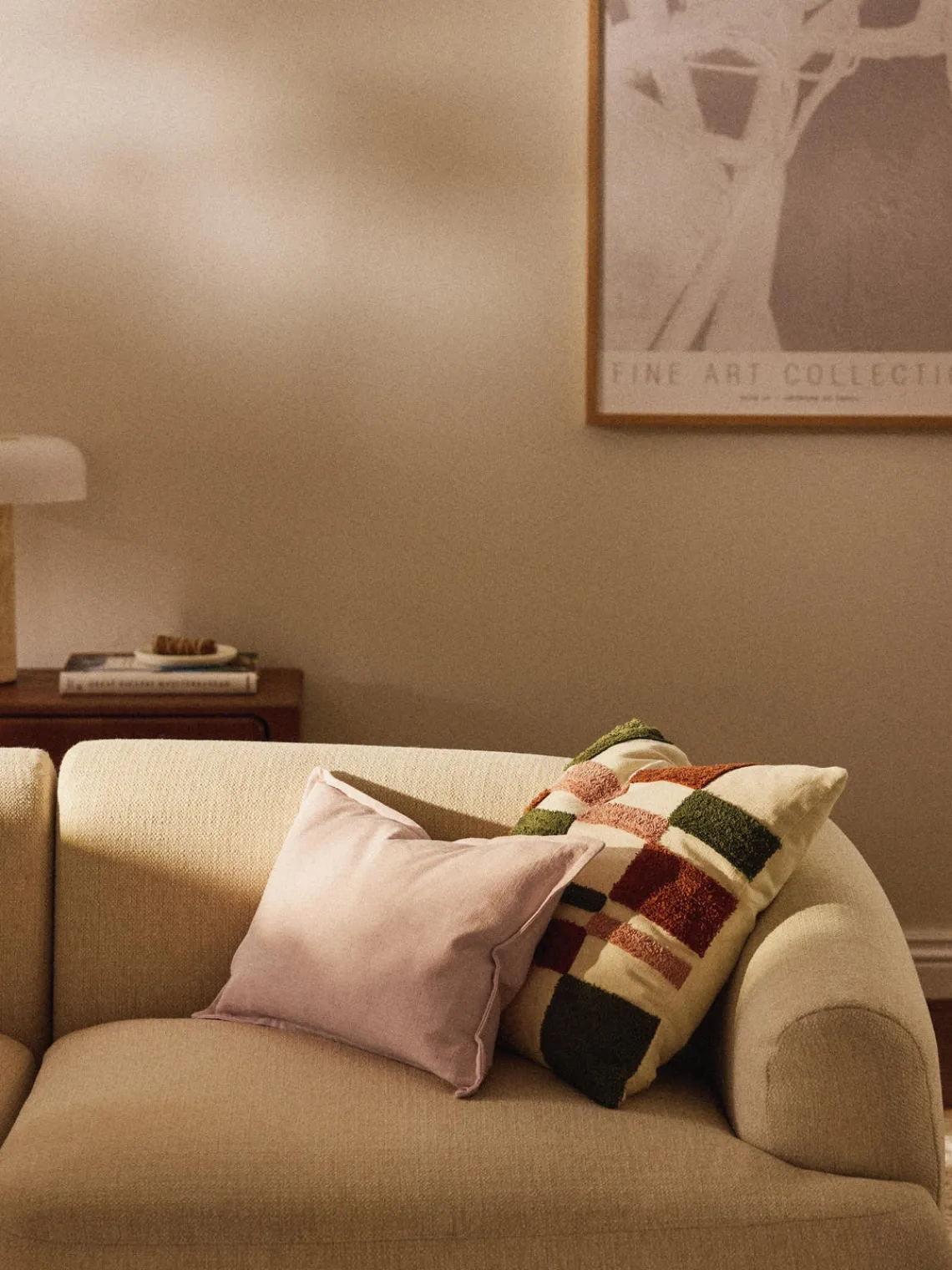 Clearance Funda de cojín de algodón Vicky Mantas|Cojines Decorativos