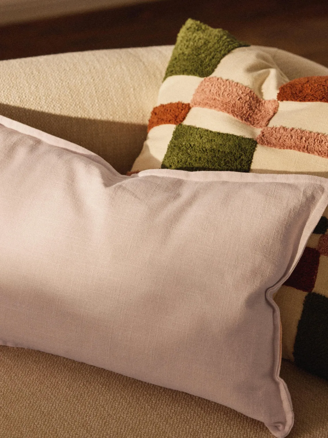 Clearance Funda de cojín de algodón Vicky Mantas|Cojines Decorativos