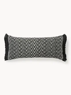 Sale Funda de cojín de exterior con tejido estampado y flecos Suria Cojines De Exterior|Cojines Decorativos