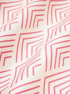 Cojines De Exterior|Cojines Decorativos></noscript>Westwing Collection Funda de cojín de exteriro con estampado gráfico Milano Rojo coral, beige claro