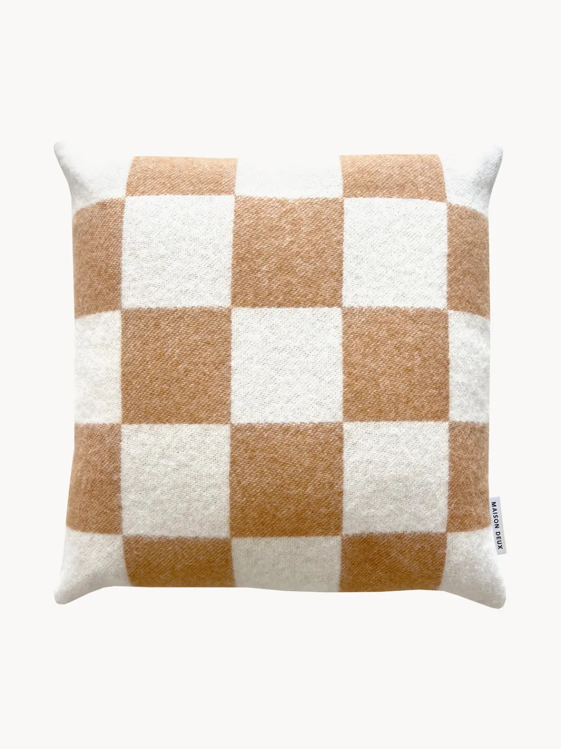 Cojines Decorativos|Mantas>Maison Deux Funda de cojín de lana a cuadros Level Up