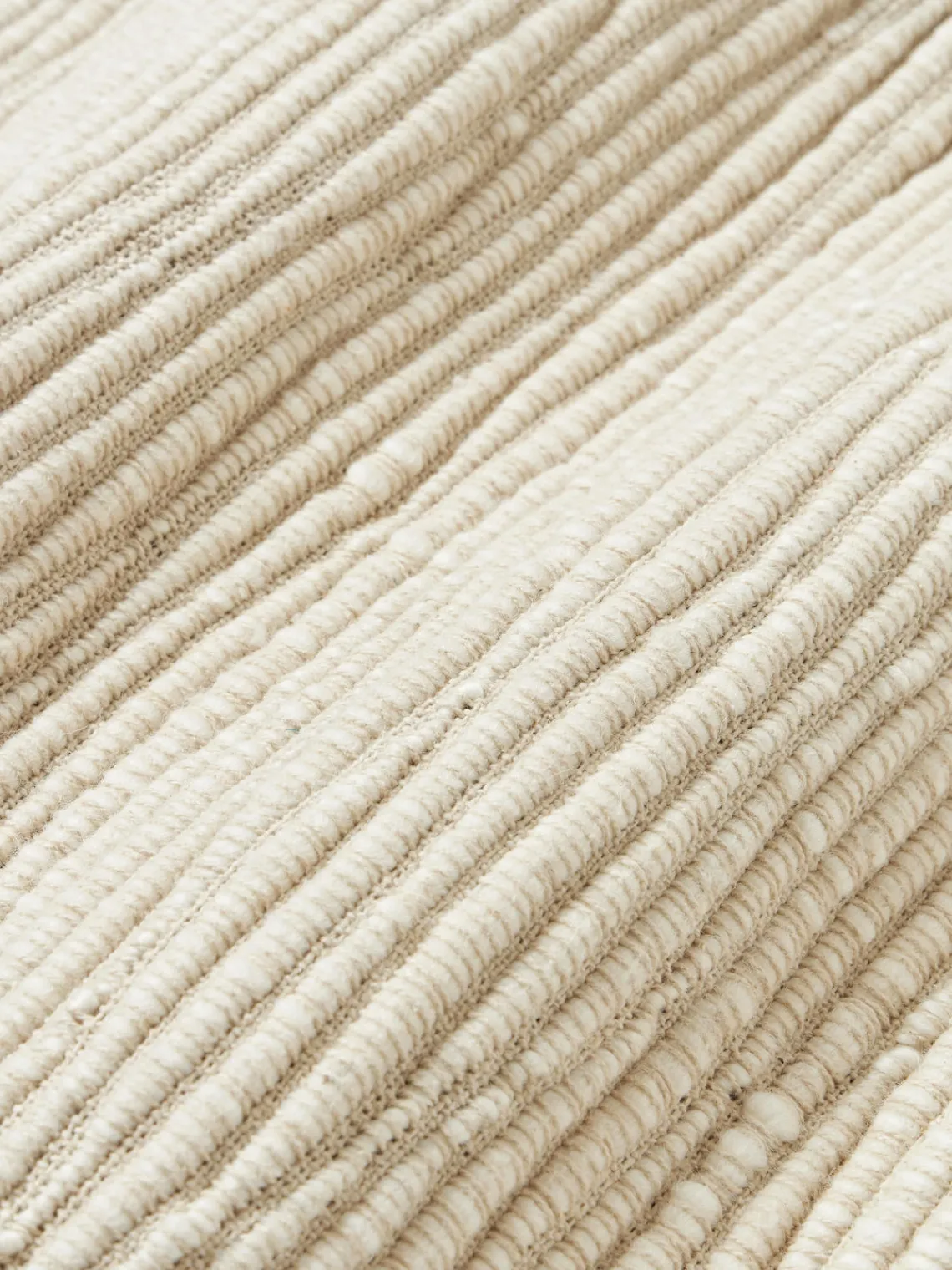 Mantas|Cojines Decorativos>Westwing Collection Funda de cojín de lana bordada Jaira Blanco Off White