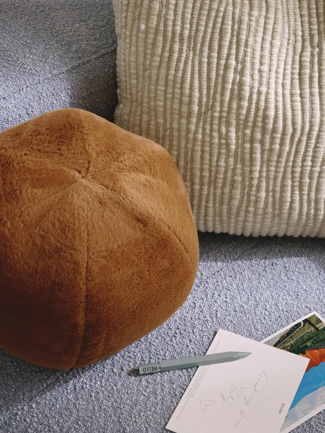 Mantas|Cojines Decorativos>Westwing Collection Funda de cojín de lana bordada Jaira Blanco Off White