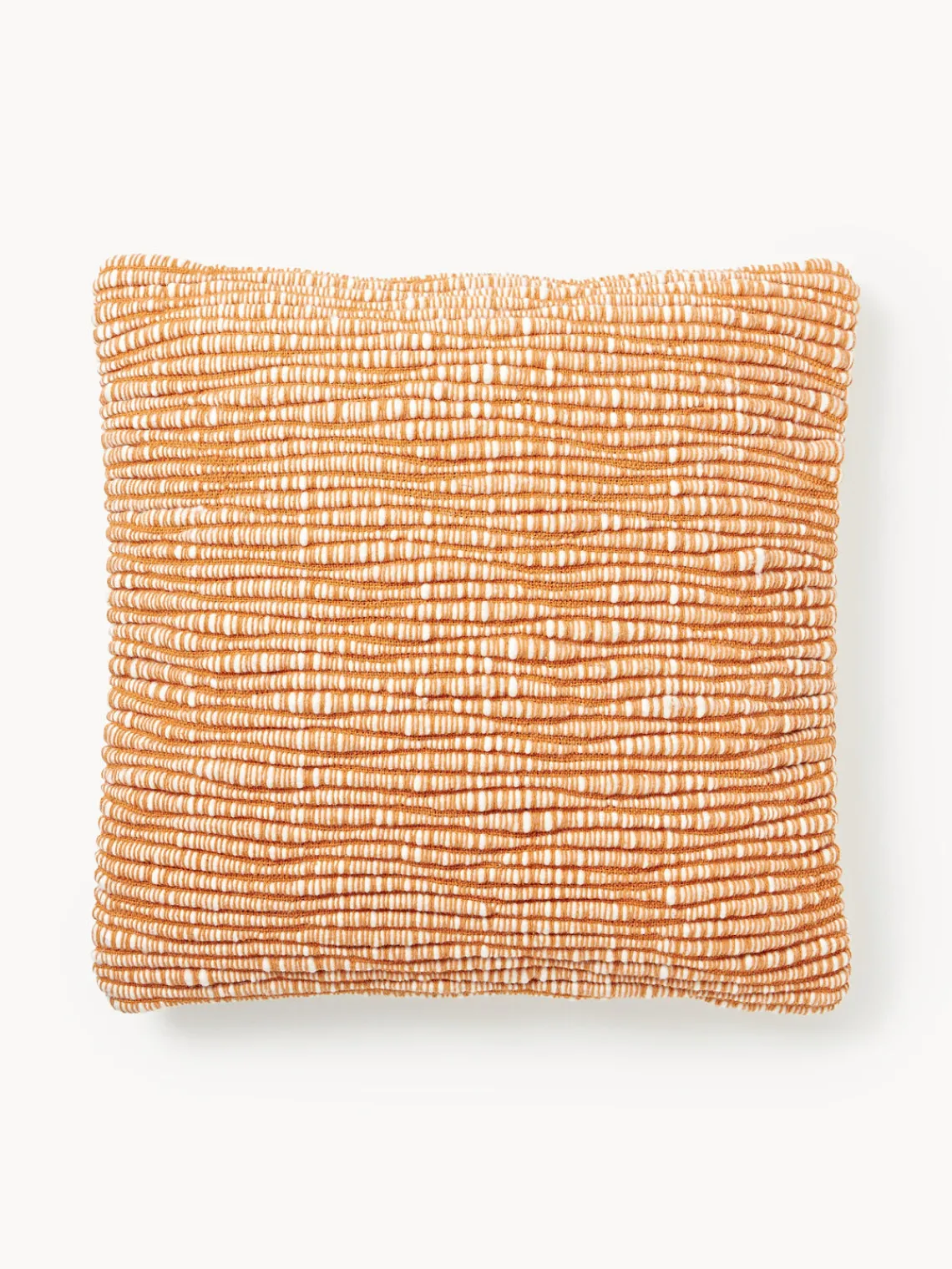 Mantas|Cojines Decorativos>Westwing Collection Funda de cojín de lana bordada Jaira Naranja