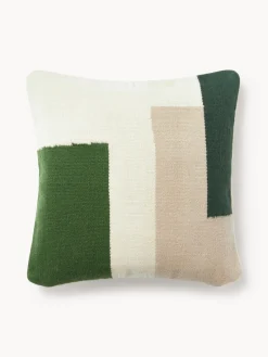 New Funda de cojín de lana con diseño abstracto Aylin Mantas|Cojines Decorativos